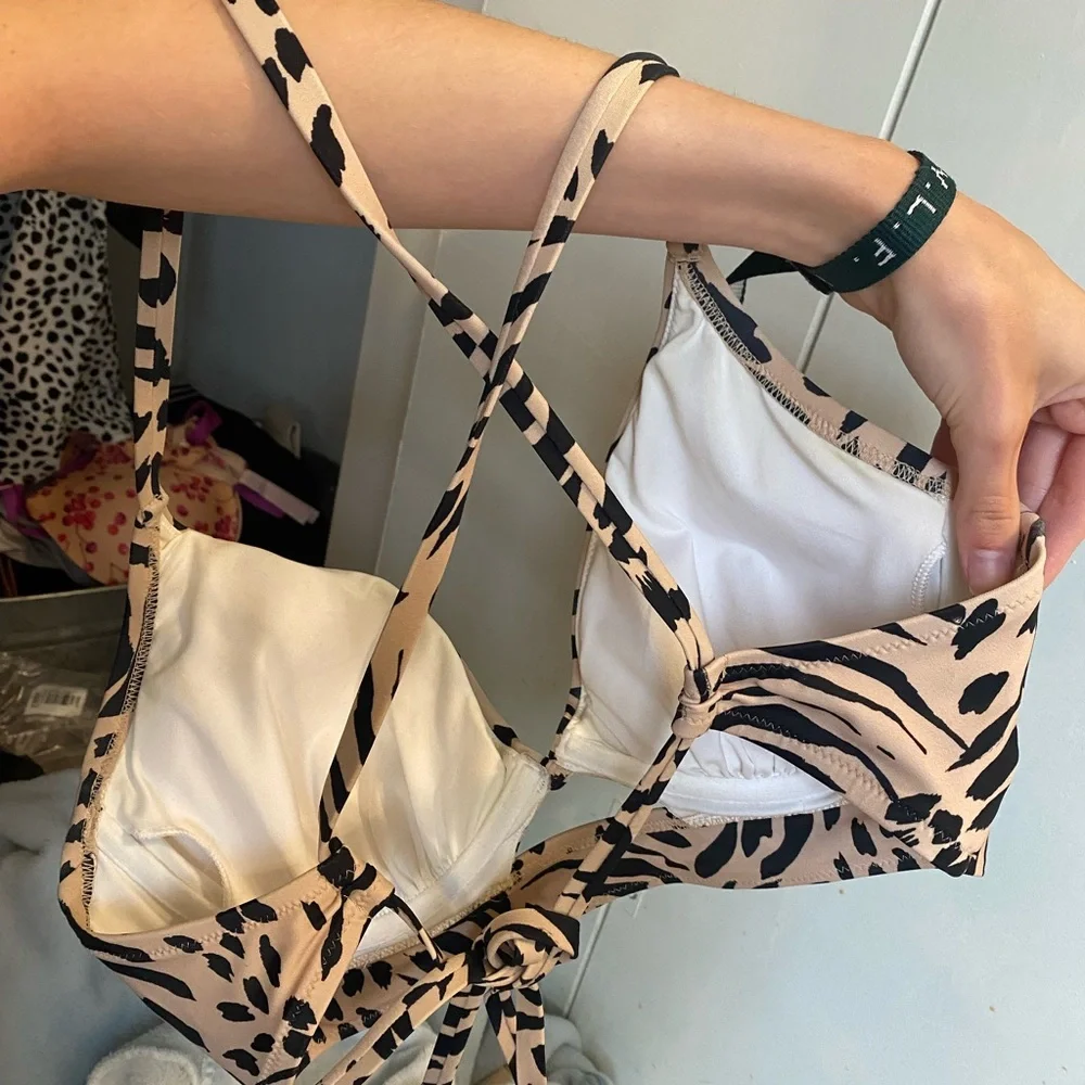 Animal print padded bikini top - Picture 2 of 2